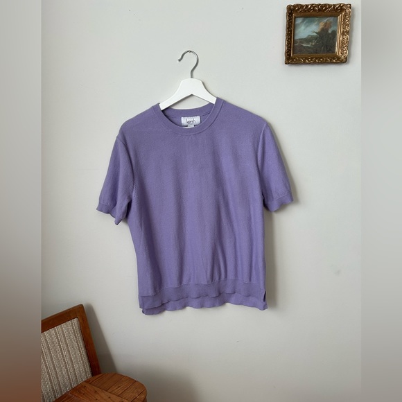 Purple short sleeve lilac sweater - vintage look! - Picture 1 of 3